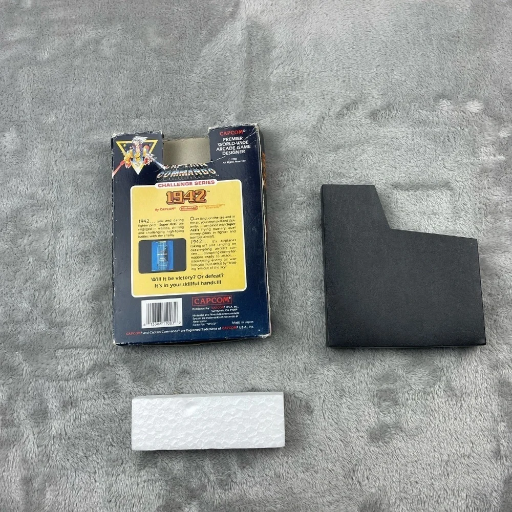 1942 Nintendo NES Authentic Original BOX ONLY